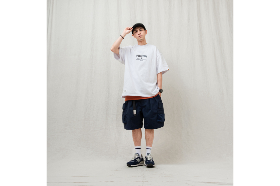 PERSEVERE 24 SS Water-Repellent Nylon Cargo Shorts (14)