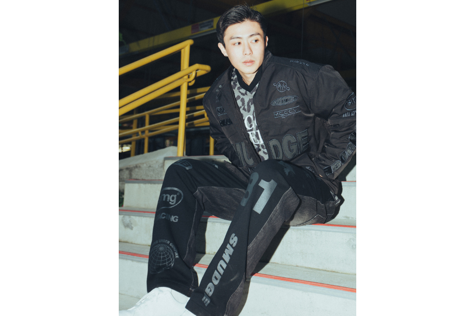 SMG 23 AW Patchwork Graphic Print Trousers (3)