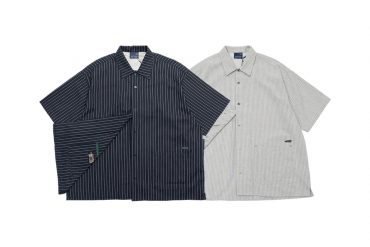 CentralPark.4PM 24 SS Open Collar Stripe Shirt (0)