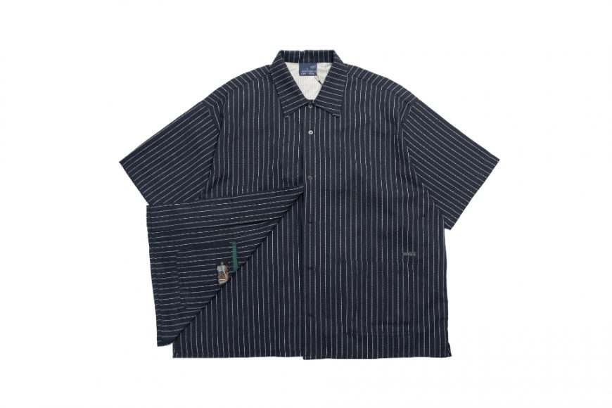 CentralPark.4PM 24 SS Open Collar Stripe Shirt (9)