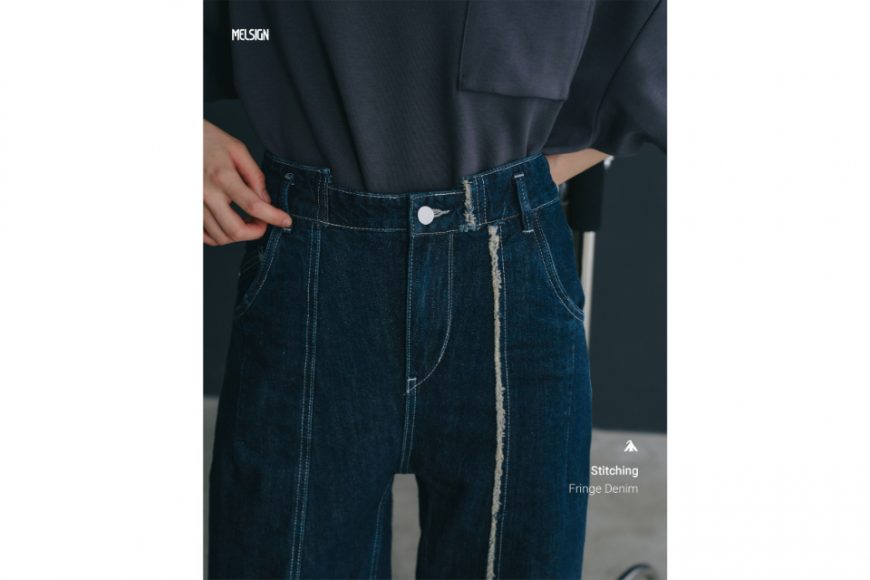 MELSIGN 24 SS Stitching Fringe Denim (7)