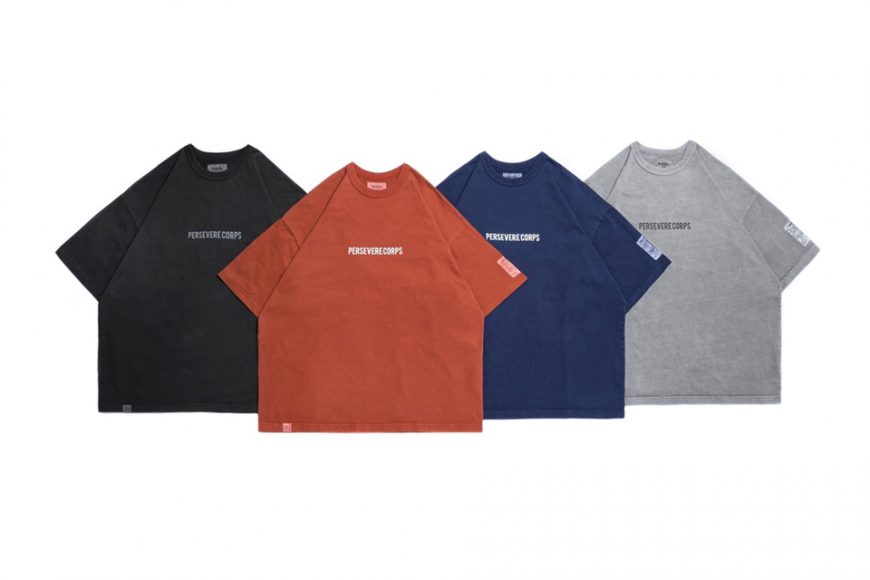 PERSEVERE 24 SS Pigment-Dyed Catchword T-Shirt (0)