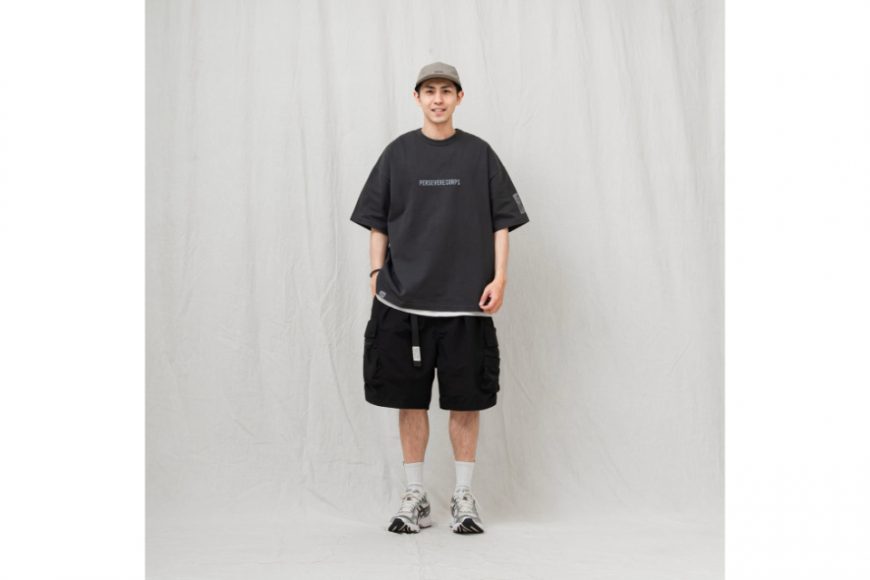 PERSEVERE 24 SS Pigment-Dyed Catchword T-Shirt (1)