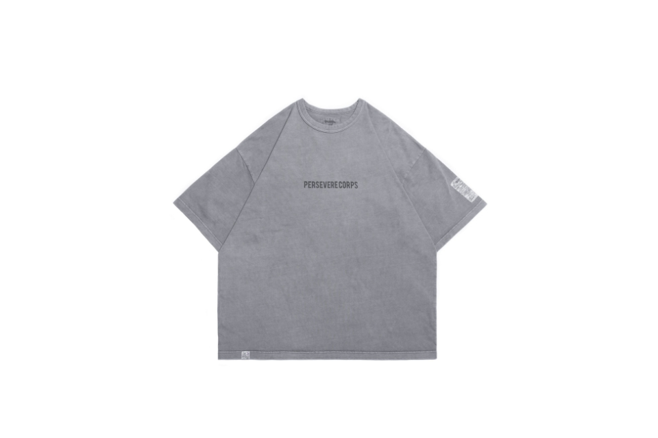PERSEVERE 24 SS Pigment-Dyed Catchword T-Shirt (16)