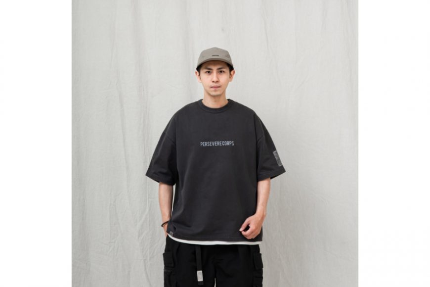 PERSEVERE 24 SS Pigment-Dyed Catchword T-Shirt (2)