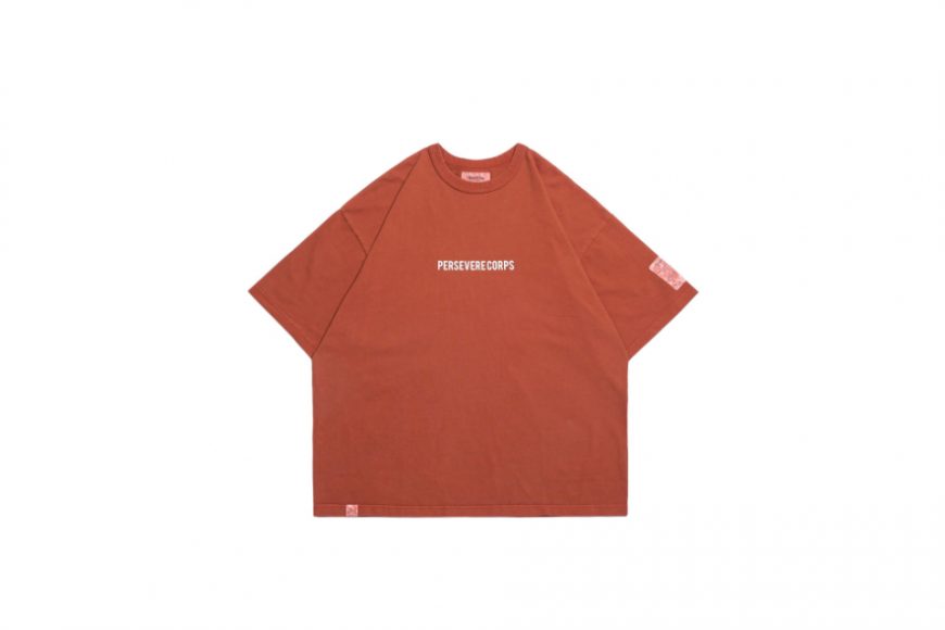 PERSEVERE 24 SS Pigment-Dyed Catchword T-Shirt (28)