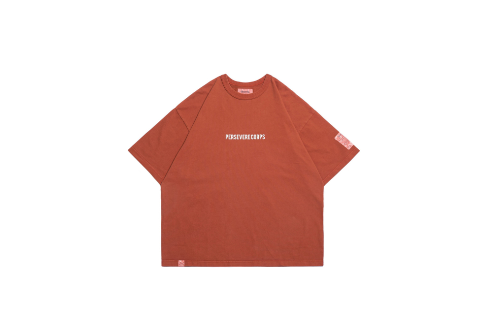PERSEVERE 24 SS Pigment-Dyed Catchword T-Shirt (28)
