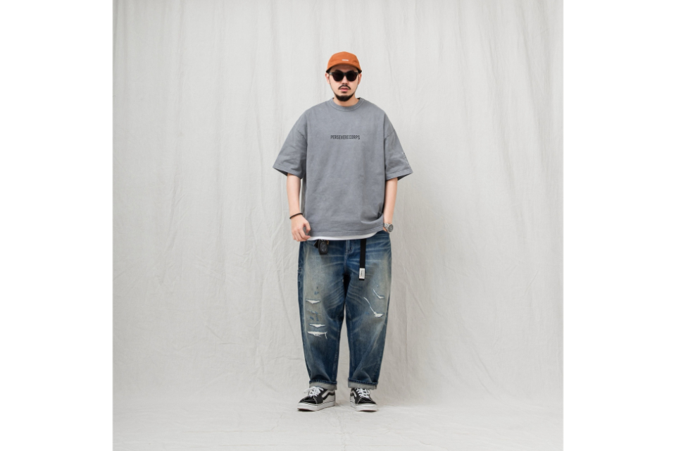 PERSEVERE 24 SS Pigment-Dyed Catchword T-Shirt (3)