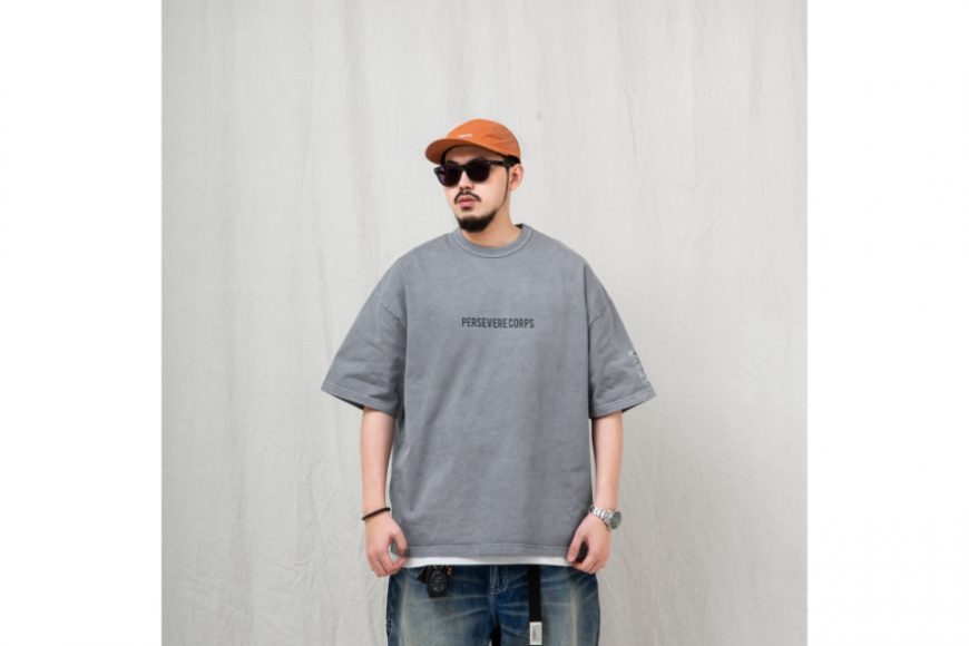 PERSEVERE 24 SS Pigment-Dyed Catchword T-Shirt (4)