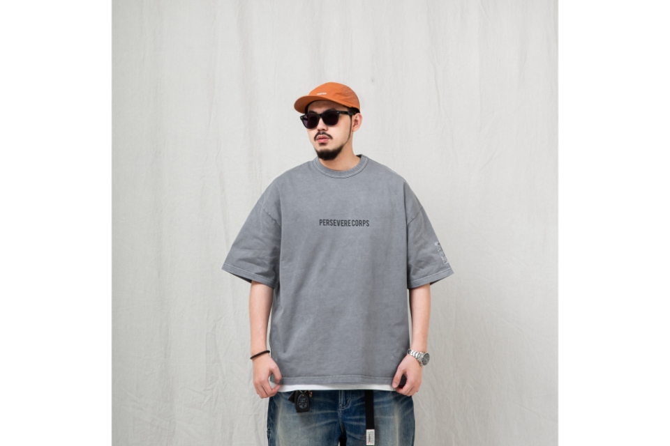 PERSEVERE 24 SS Pigment-Dyed Catchword T-Shirt (4)