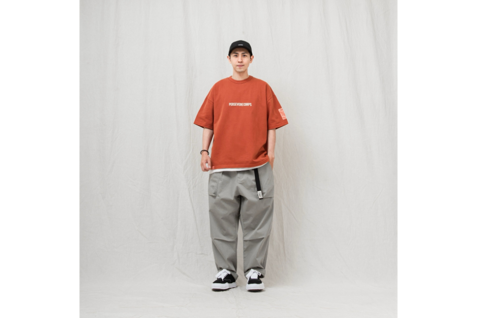 PERSEVERE 24 SS Pigment-Dyed Catchword T-Shirt (7)