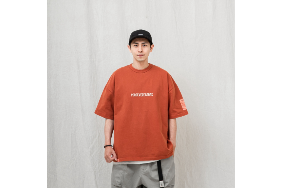 PERSEVERE 24 SS Pigment-Dyed Catchword T-Shirt (8)