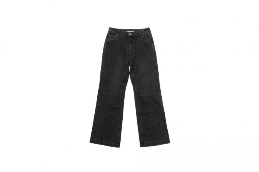 ANONYMOUS TALKING 24 SS Washed Flared Denim Pants (1)