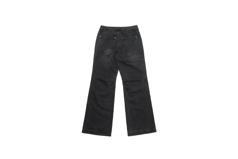 ANONYMOUS TALKING 24 SS Washed Flared Denim Pants (2)