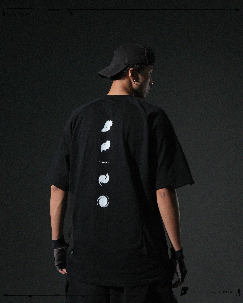 OCTO GAMBOL 24 SS S24 T-03 Tornado Graphic T-shirt (2)