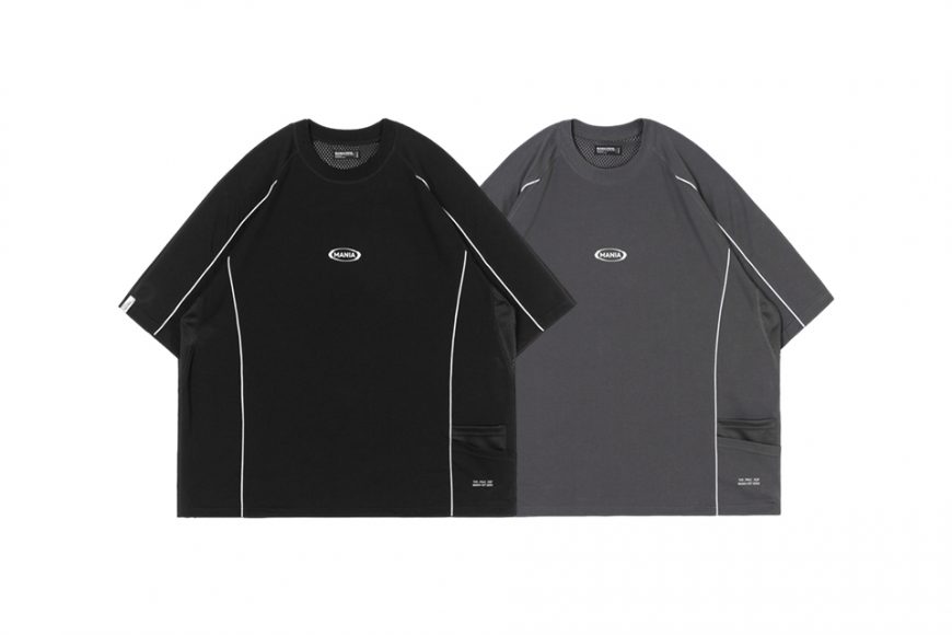 MANIA 24 SS Raglan Sleeve Piping Tee (0)