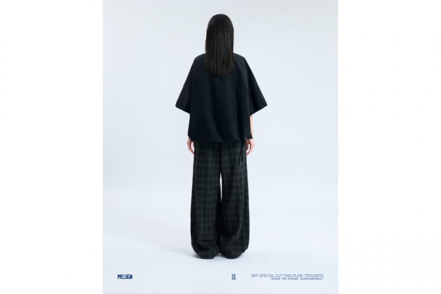 MELSIGN 24 SS Special Cutting Plaid Trousers (2)