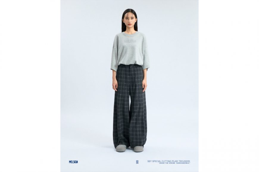 MELSIGN 24 SS Special Cutting Plaid Trousers (6)