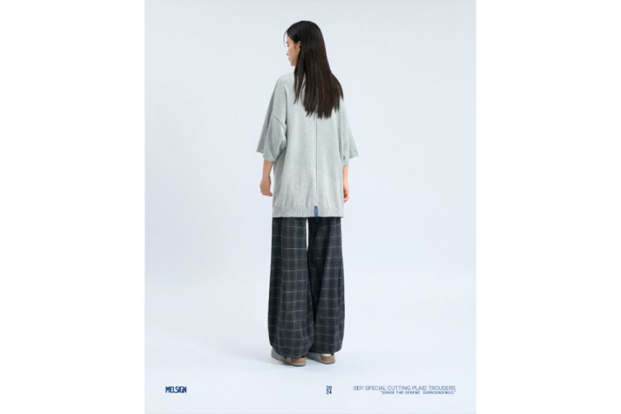 MELSIGN 24 SS Special Cutting Plaid Trousers (7)