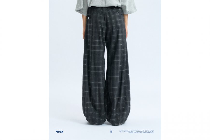 MELSIGN 24 SS Special Cutting Plaid Trousers (9)