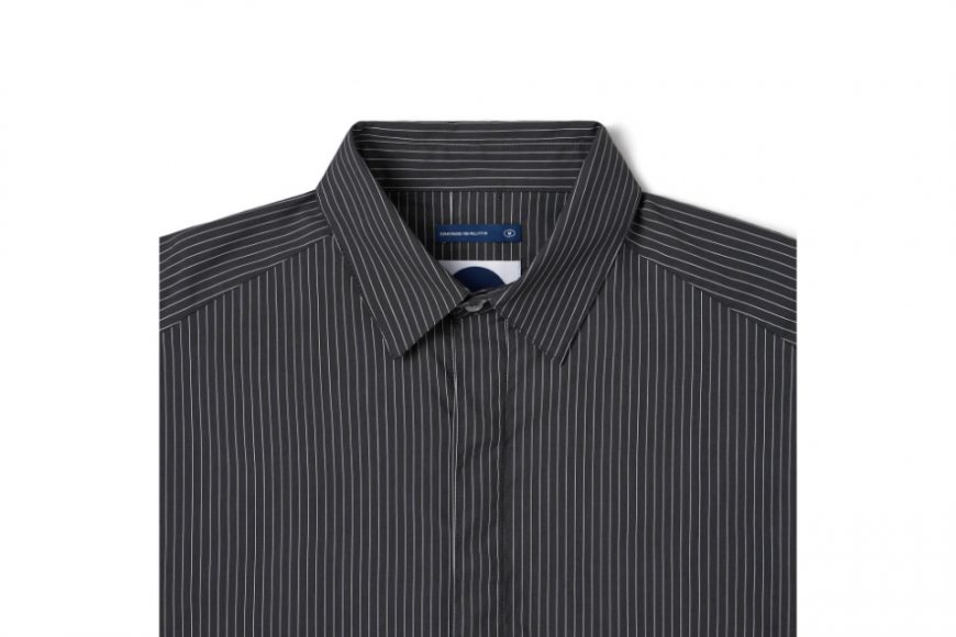 MELSIGN 24 SS Twin Paneled Striped Shirt (24)