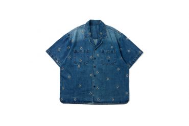 SMG 24 FW Flowers Pattern Denim Shirt (4)