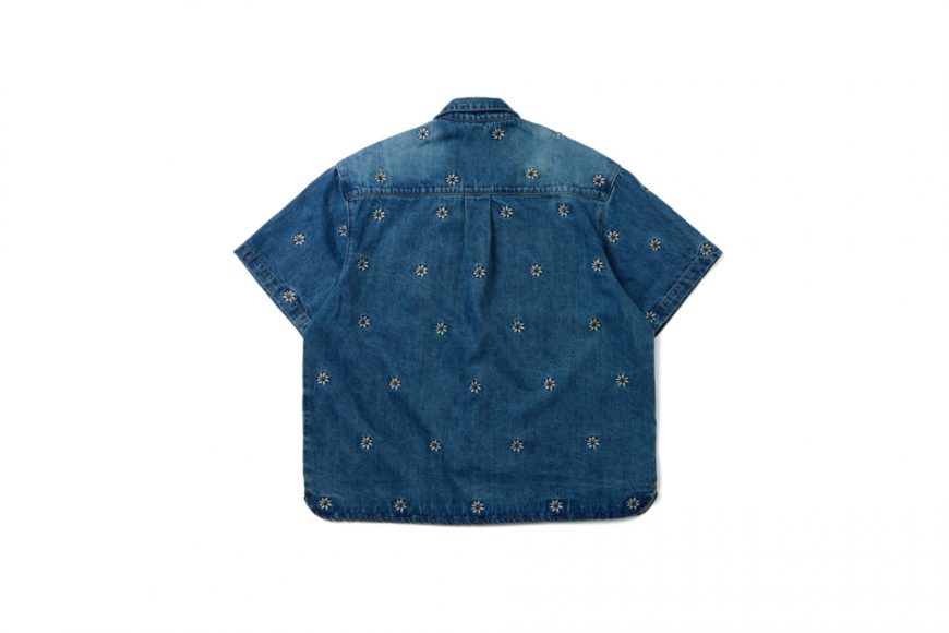 SMG 24 FW Flowers Pattern Denim Shirt (5)