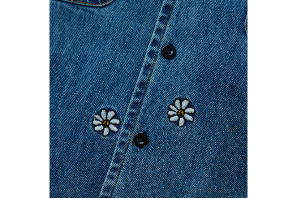 SMG 24 FW Flowers Pattern Denim Shirt (8)