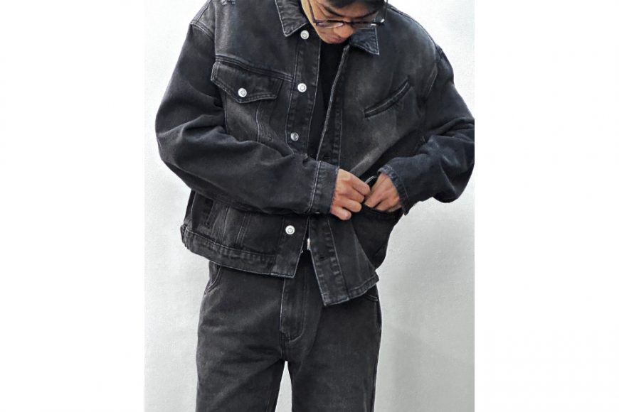 ANONYMOUS TALKING 24 AW Asymmetrical Denim Jacket (3)