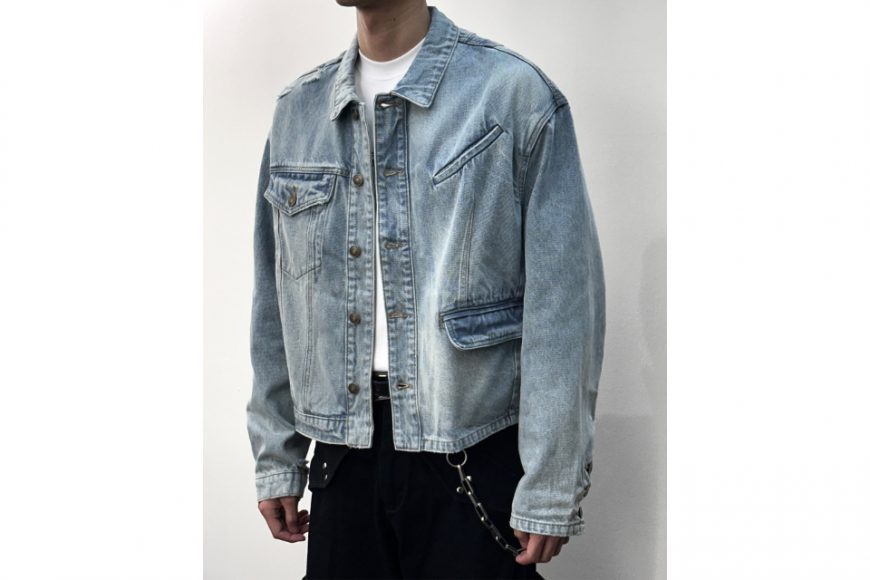 ANONYMOUS TALKING 24 AW Asymmetrical Denim Jacket (5)