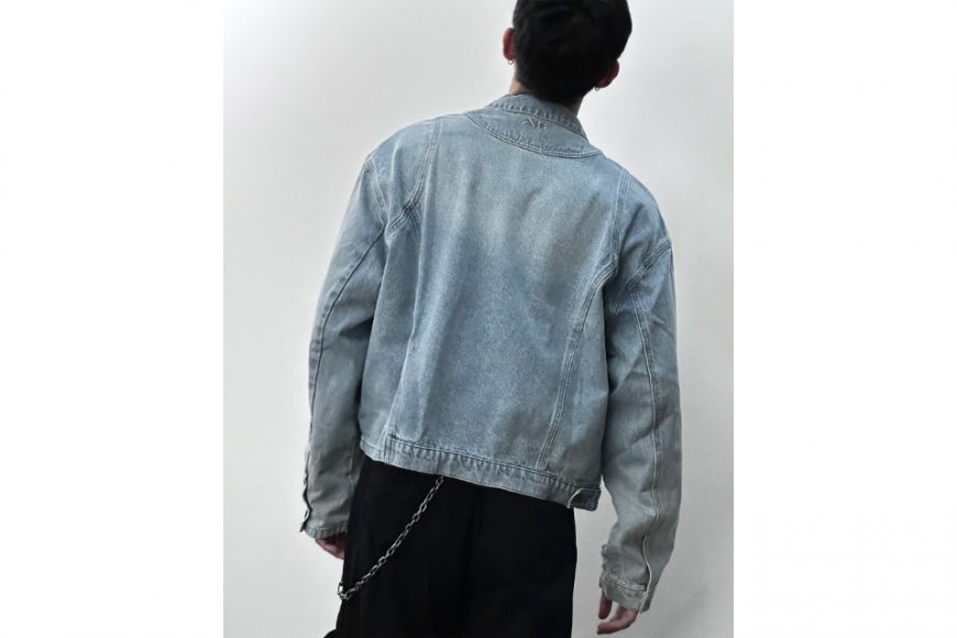 ANONYMOUS TALKING 24 AW Asymmetrical Denim Jacket (6)