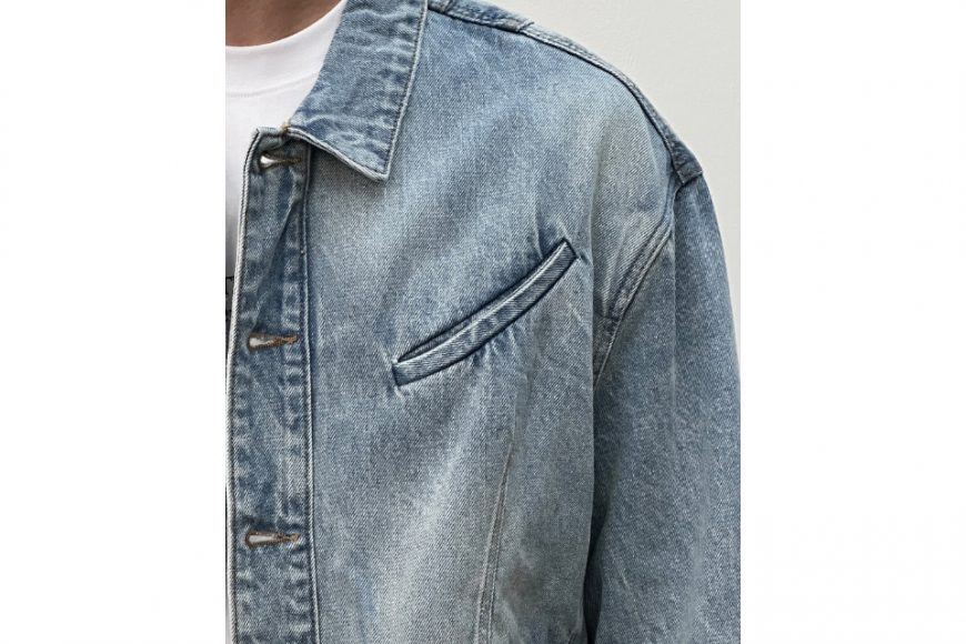 ANONYMOUS TALKING 24 AW Asymmetrical Denim Jacket (7)