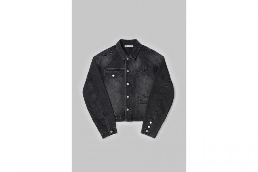 ANONYMOUS TALKING 24 AW Asymmetrical Denim Jacket (9)