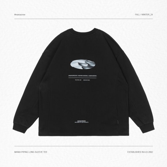 MANIA 24 AW Piping Long Sleeve Tee (1)