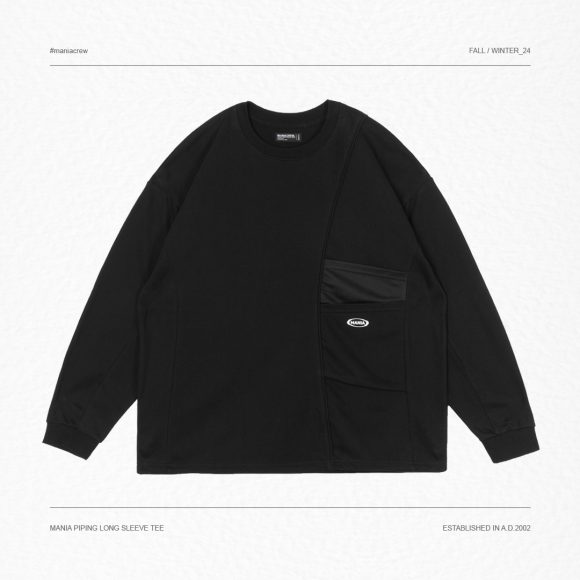 MANIA 24 AW Piping Long Sleeve Tee (2)