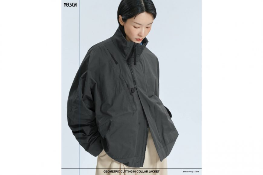 MELSIGN 24 AW Geometric Cutting Hi-Collar Jacket (7)