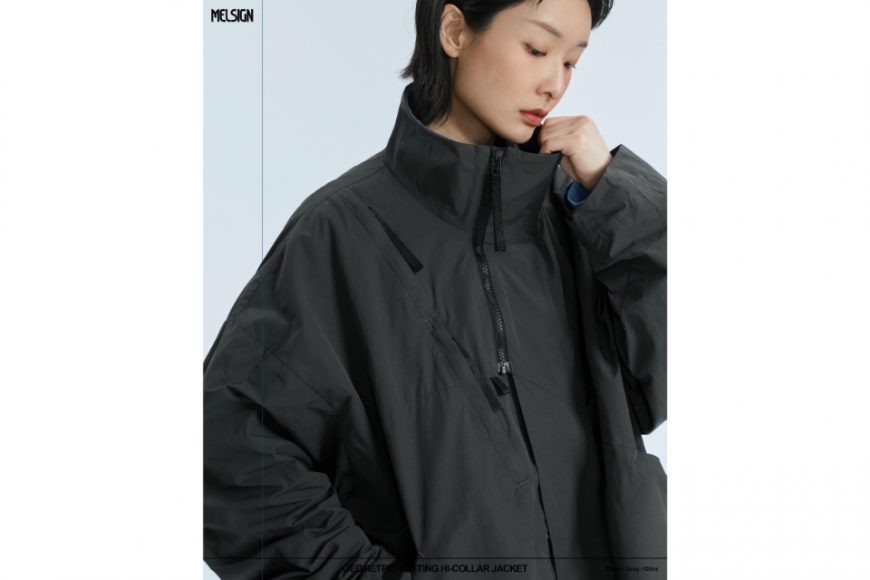 MELSIGN 24 AW Geometric Cutting Hi-Collar Jacket (8)