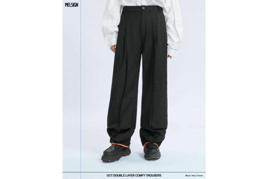 MELSIGN 24 AW Oct Double Layer Comfy Trousers (2)