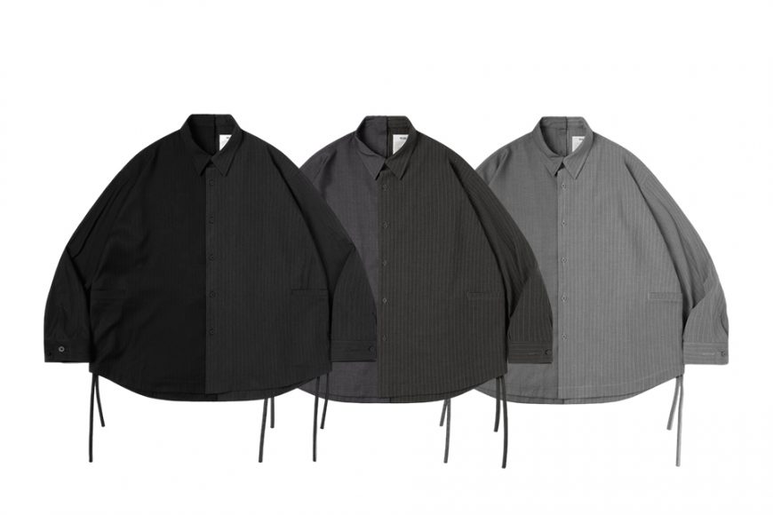 MELSIGN x plain-me AW Half Day Pinstripe Shirt (0)