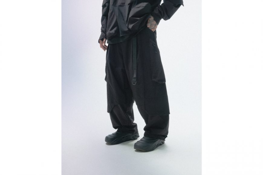 OCTO GAMBOL 24 AW Linear Vertical Sukkiri Pants (2)