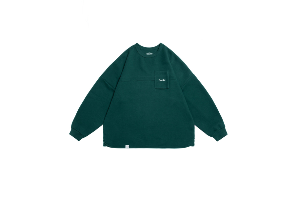 PERSEVERE 24 AW Anti-Wrinkle Trimmed LS Classic Pocket T-Shirt (54)