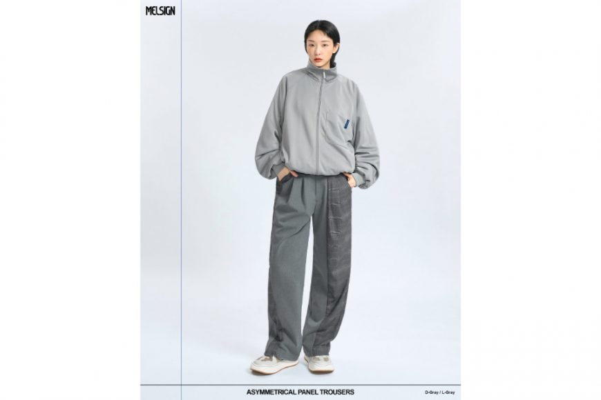 MELSIGN 24 AW Asymmetrical Panel Trousers (1)