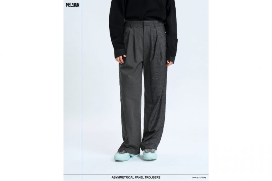 MELSIGN 24 AW Asymmetrical Panel Trousers (5)