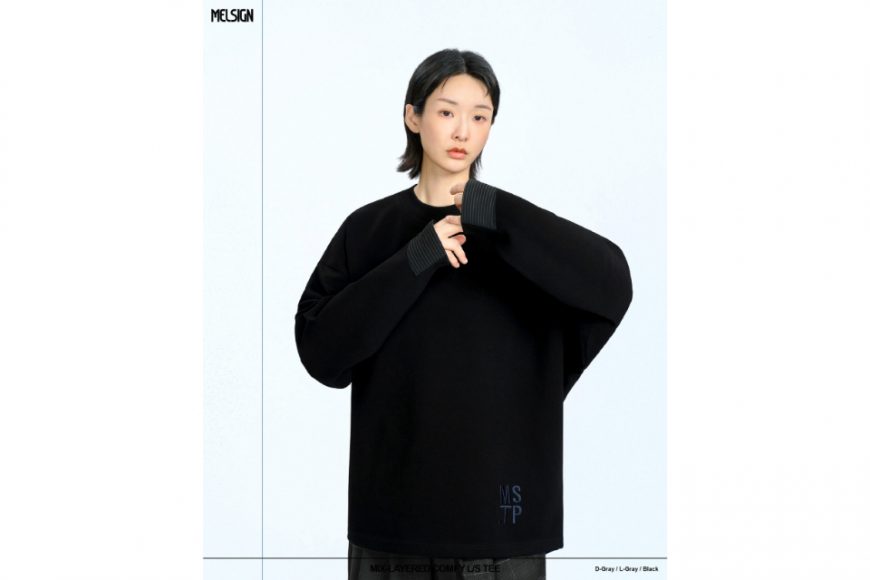 MELSIGN 24 AW Mix-Layered Comfy LS Tee (2)