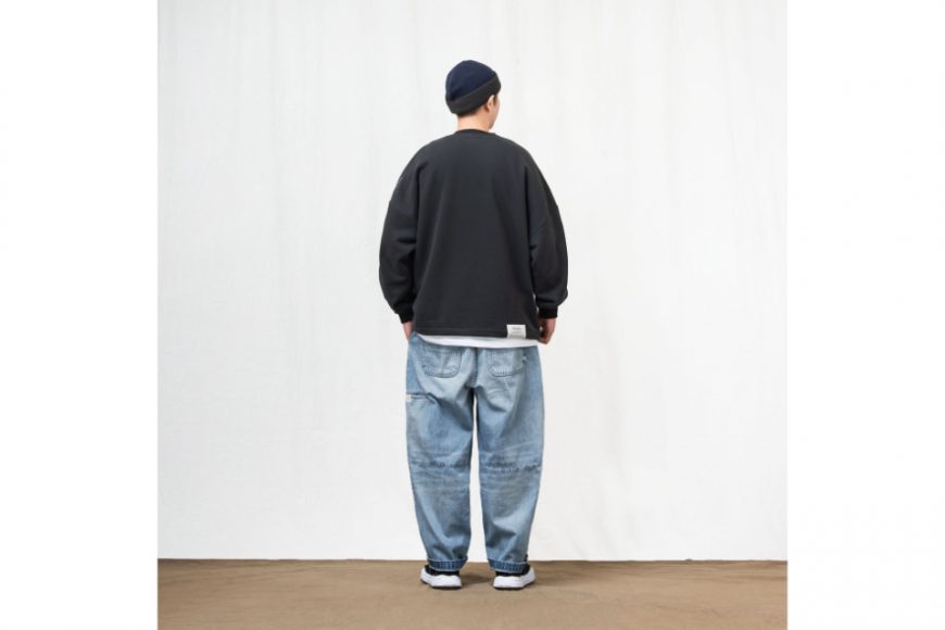 PERSEVERE 24 AW Enzyme-Stonewashed Faded Jeans (2)