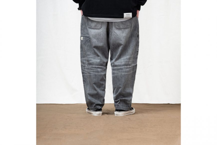 PERSEVERE 24 AW Enzyme-Stonewashed Faded Jeans (8)