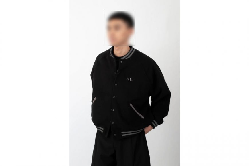 ANONYMOUS TALKING 24 AW Logo Varsity Jacket (1)