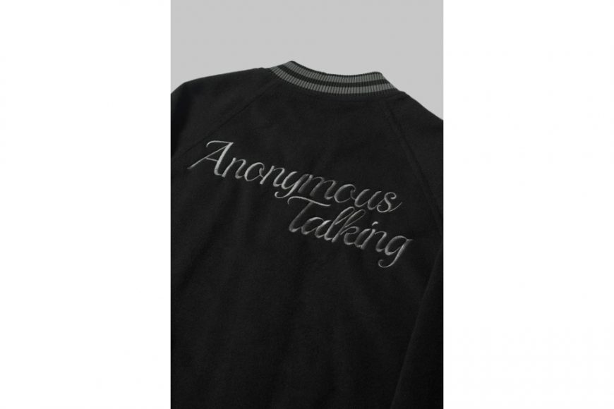 ANONYMOUS TALKING 24 AW Logo Varsity Jacket (7)