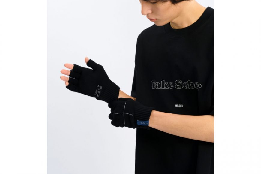 MELSIGN x FLOMMARKET x Fake Sober 24 AW Don’t Ruin My Party Fingerless Gloves (2)