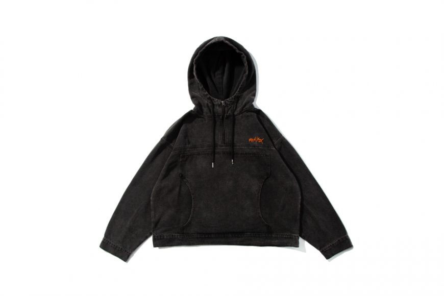 REMIX 24 AW Washed Half-Zipped Hoodie (4)